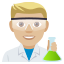 Man scientist: medium-light skin tone :man_scientist_tone2: ðšðŒâð¬