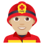 Man firefighter: medium-light skin tone :man_firefighter_tone2: ðšðŒâð