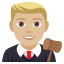 Man judge: medium-light skin tone :man_judge_tone2: ðšðŒââïž
