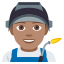 Man factory worker: medium skin tone :man_factory_worker_tone3: ðšðœâð