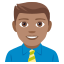 Man office worker: medium skin tone :man_office_worker_tone3: ðšðœâðŒ