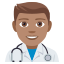Man health worker: medium skin tone :man_health_worker_tone3: ðšðœââïž