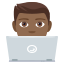 Man technologist: medium-dark skin tone :man_technologist_tone4: ðšðŸâð»