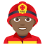 Man firefighter: medium-dark skin tone :man_firefighter_tone4: ðšðŸâð