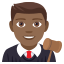 Man judge: medium-dark skin tone :man_judge_tone4: ðšðŸââïž