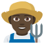 Man farmer: dark skin tone :man_farmer_tone5: ðšð¿âðŸ