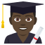 Man student: dark skin tone :man_student_tone5: ðšð¿âð
