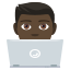 Man technologist: dark skin tone :man_technologist_tone5: ðšð¿âð»