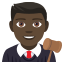 Man judge: dark skin tone :man_judge_tone5: ðšð¿ââïž