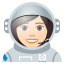 Woman astronaut: light skin tone :woman_astronaut_tone1: ð©ð»âð