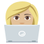 Woman technologist: medium-light skin tone :woman_technologist_tone2: ð©ðŒâð»