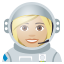 Woman astronaut: medium-light skin tone :woman_astronaut_tone2: ð©ðŒâð