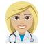 Woman health worker: medium-light skin tone :woman_health_worker_tone2: ð©ðŒââïž