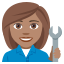 Woman mechanic: medium skin tone :woman_mechanic_tone3: ð©ðœâð§