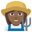 Woman farmer: medium-dark skin tone :woman_farmer_tone4: ð©ðŸâðŸ