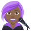 Woman singer: medium-dark skin tone :woman_singer_tone4: ð©ðŸâð€