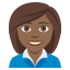 Woman office worker: medium-dark skin tone :woman_office_worker_tone4: ð©ðŸâðŒ