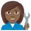 Woman mechanic: medium-dark skin tone :woman_mechanic_tone4: ð©ðŸâð§