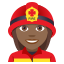 Woman firefighter: medium-dark skin tone :woman_firefighter_tone4: ð©ðŸâð