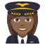 Woman pilot: medium-dark skin tone :woman_pilot_tone4: ð©ðŸââïž