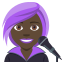 Woman singer: dark skin tone :woman_singer_tone5: ð©ð¿âð€