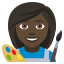 Woman artist: dark skin tone :woman_artist_tone5: ð©ð¿âðš