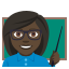 Woman teacher: dark skin tone :woman_teacher_tone5: ð©ð¿âð«