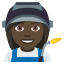 Woman factory worker: dark skin tone :woman_factory_worker_tone5: ð©ð¿âð