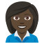 Woman office worker: dark skin tone :woman_office_worker_tone5: ð©ð¿âðŒ