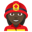 Woman firefighter: dark skin tone :woman_firefighter_tone5: ð©ð¿âð
