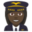 Woman pilot: dark skin tone :woman_pilot_tone5: ð©ð¿ââïž
