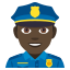 Police officer: dark skin tone :police_officer_tone5: ð®ð¿
