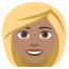Blond-haired woman: medium skin tone :blond-haired_woman_tone3: ð±ðœââïž