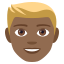 Blond-haired person: medium-dark skin tone :blond_haired_person_tone4: ð±ðŸ