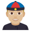 Man with Chinese cap: medium-light skin tone :man_with_chinese_cap_tone2: ð²ðŒ