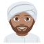 Person wearing turban: medium skin tone :person_wearing_turban_tone3: ð³ðœ