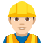 Construction worker: light skin tone :construction_worker_tone1: ð·ð»