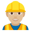 Construction worker: medium-light skin tone :construction_worker_tone2: ð·ðŒ