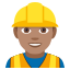 Construction worker: medium skin tone :construction_worker_tone3: ð·ðœ