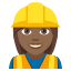 Woman construction worker: medium-dark skin tone :woman_construction_worker_tone4: ð·ðŸââïž