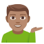 Man tipping hand: medium skin tone :man_tipping_hand_tone3: ððœââïž