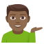 Man tipping hand: medium-dark skin tone :man_tipping_hand_tone4: ððŸââïž