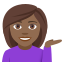 Person tipping hand: medium-dark skin tone :person_tipping_hand_tone4: ððŸ