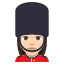 Woman guard: light skin tone :woman_guard_tone1: ðð»ââïž