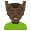 Man getting massage: dark skin tone :man_getting_face_massage_tone5: ðð¿ââïž