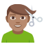 Man getting haircut: medium skin tone :man_getting_haircut_tone3: ððœââïž