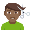 Man getting haircut: medium-dark skin tone :man_getting_haircut_tone4: ððŸââïž