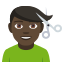 Man getting haircut: dark skin tone :man_getting_haircut_tone5: ðð¿ââïž