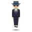 Man in suit levitating: medium-light skin tone :levitate_tone2: ðŽðŒ