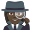 Woman detective: dark skin tone :woman_detective_tone5: ðµð¿ââïž
